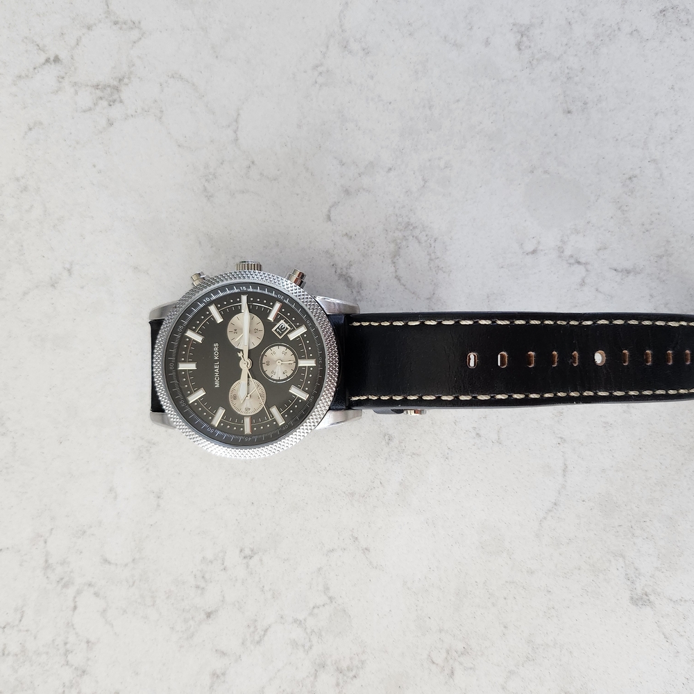 Michael Kors Black and Silver Watch